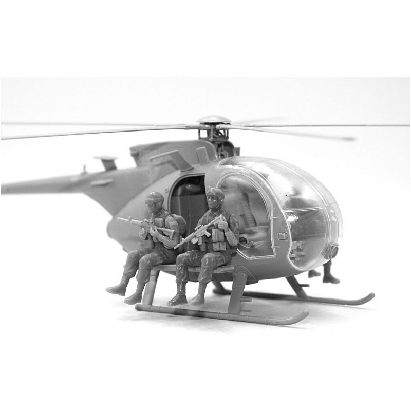 ICM Delta Force Assault Team with MH-6J Helicopter 1/48 48371 additional image 3