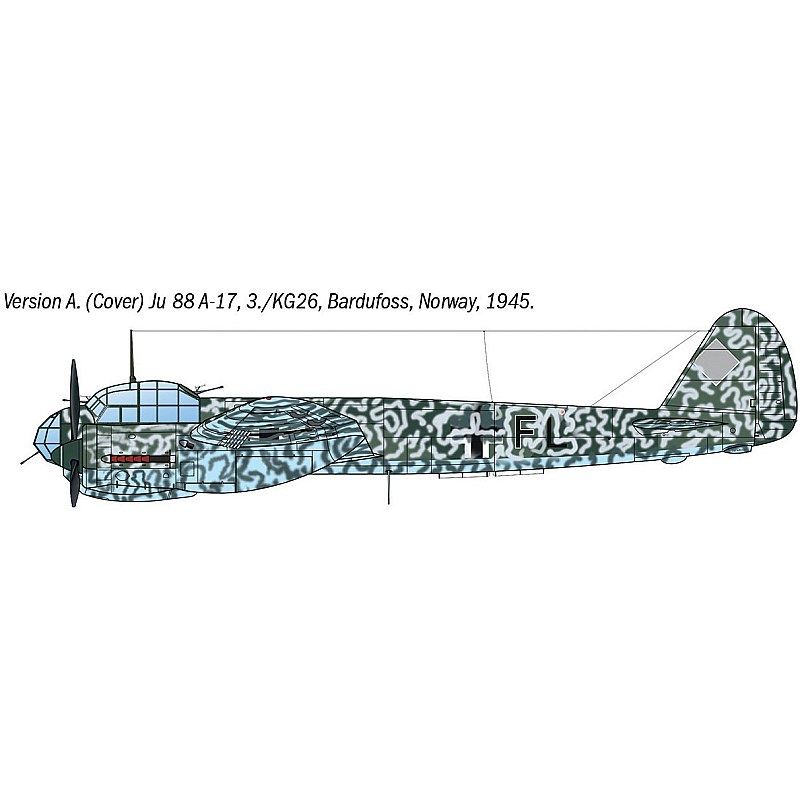 Italeri Junkers Ju 88 A-17 Torpedo Bomber 1/72 1489 additional image 4