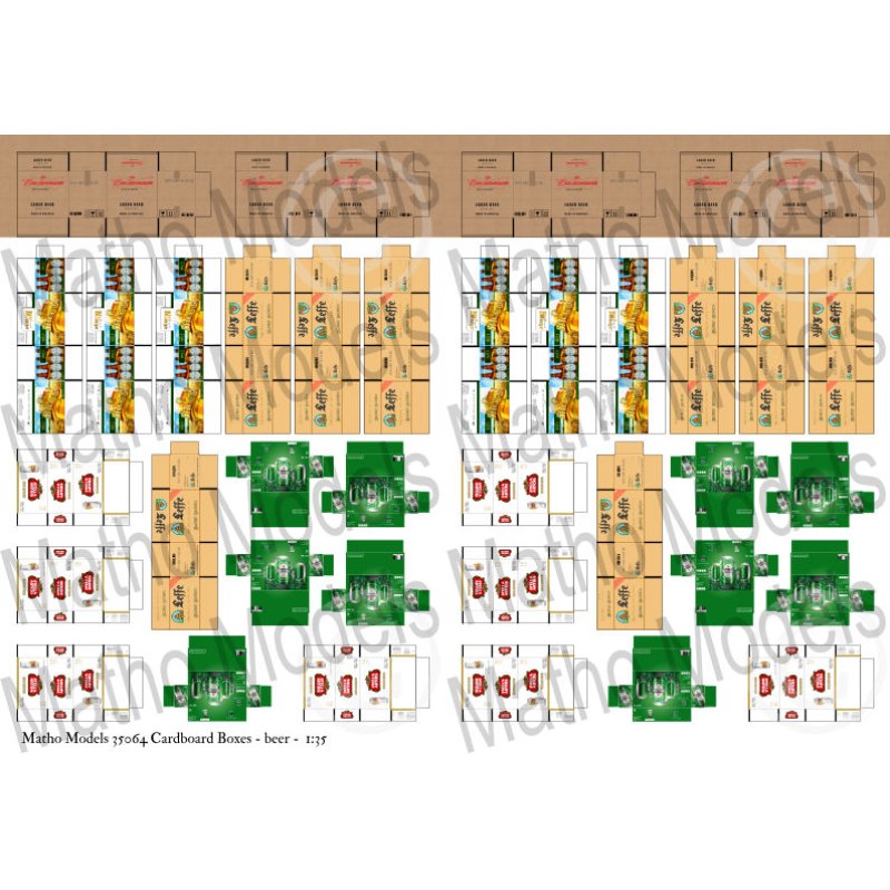 Matho Models Cardboard Boxes - beer 1/35 35064 additional image 2