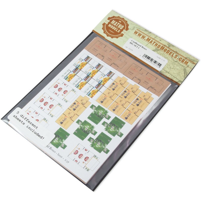 Matho Models Cardboard Boxes - BIG SET 1 1/35 35075 additional image 3
