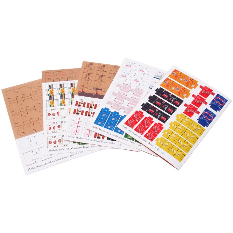 Matho Models Cardboard Boxes - BIG SET 1 1/35 35075