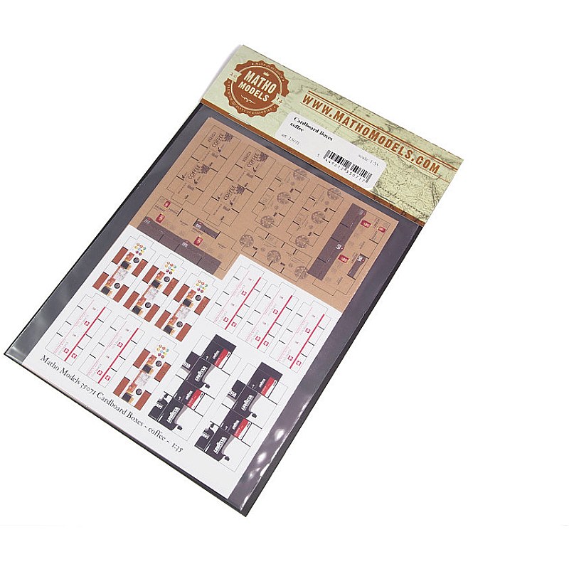 Matho Models Cardboard Boxes - coffee 1/35 35071 additional image 3