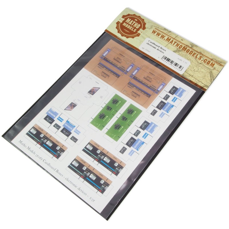 Matho Models Cardboard Boxes - electronic devices 1/35 35065 additional image 3