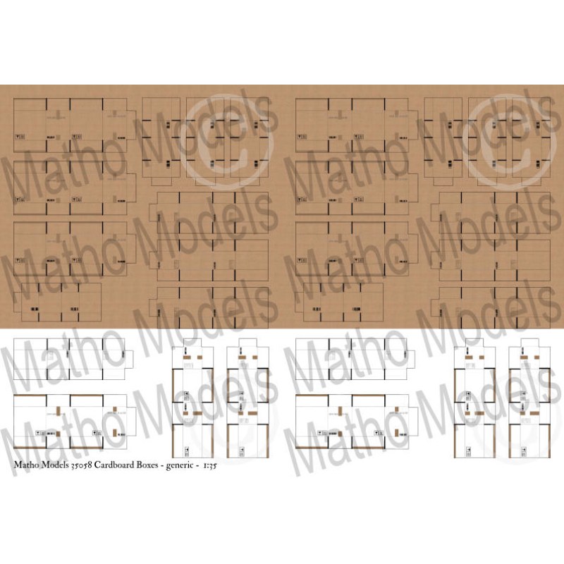 Matho Models Cardboard Boxes - generic 1/35 35058 additional image 2