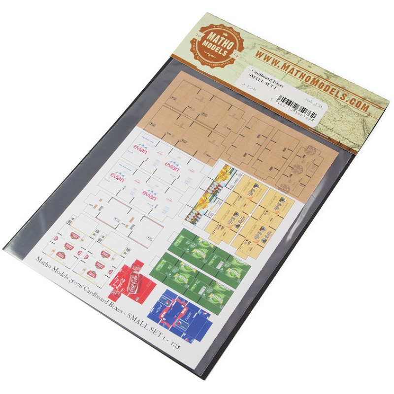 Matho Models Cardboard Boxes - SMALL SET 1 1/35 35076 additional image 3