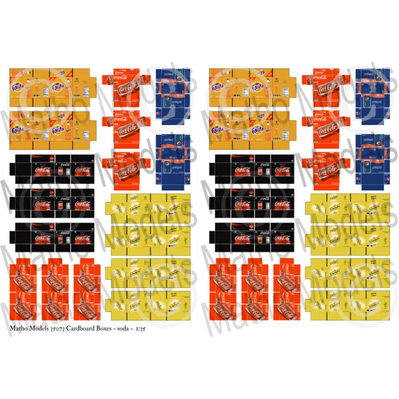 Matho Models Cardboard Boxes - soda 1/35 35073 additional image 2