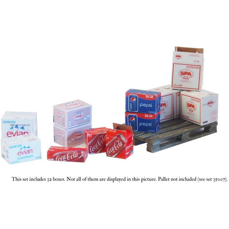 Matho Models Cardboard Boxes - water and soda drinks 1/35 35013 additional image 2