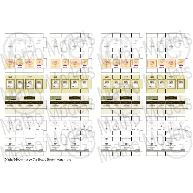 Matho Models Cardboard Boxes - wine 1/35 35090 additional image 3