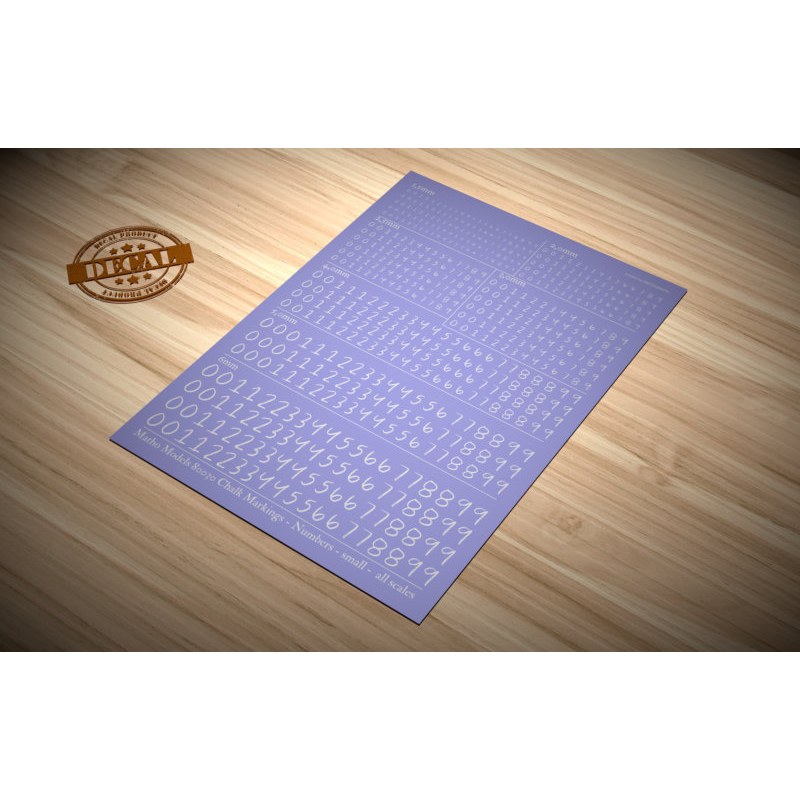 Matho Models Chalk Markings - Numbers - small 80030