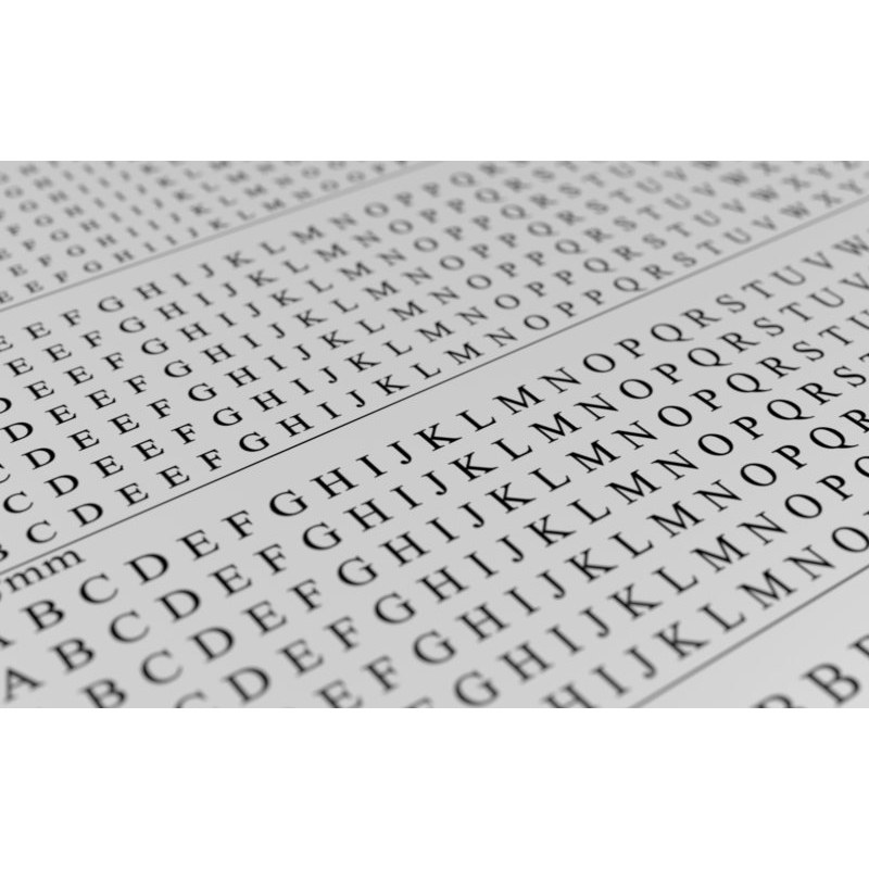 Matho Models Decal Letters (UPPERCASE type 2) - black 1.5-3mm 80035 additional image 3