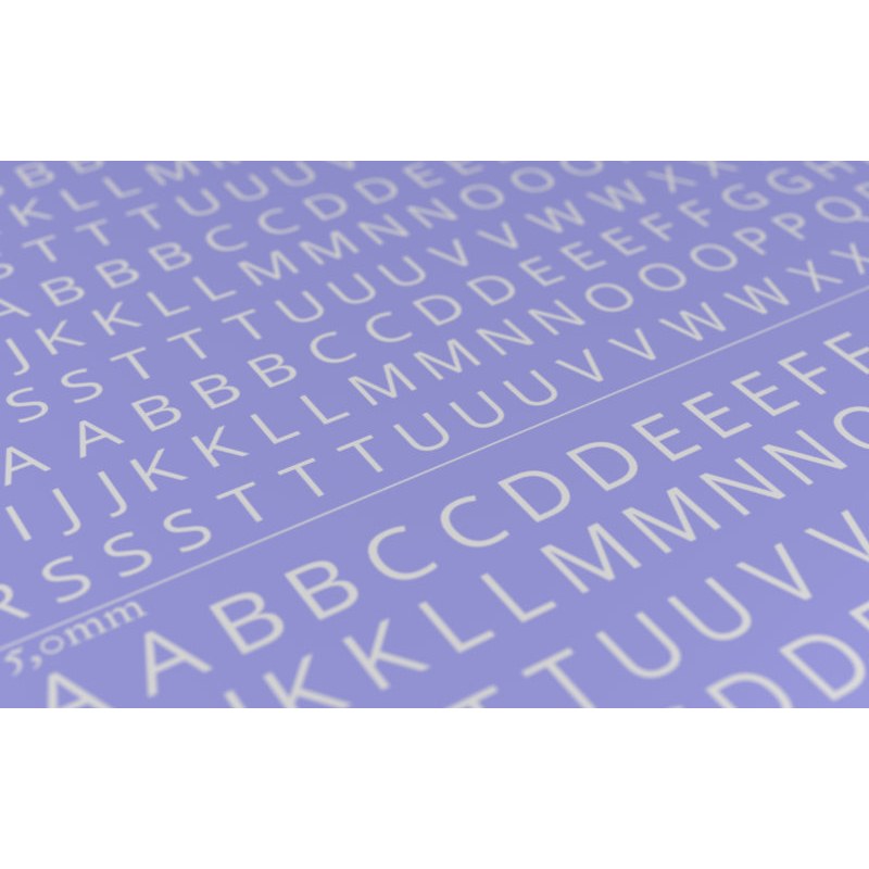 Matho Models Decal Letters (UPPERCASE) - white 4-5mm 80019 additional image 4