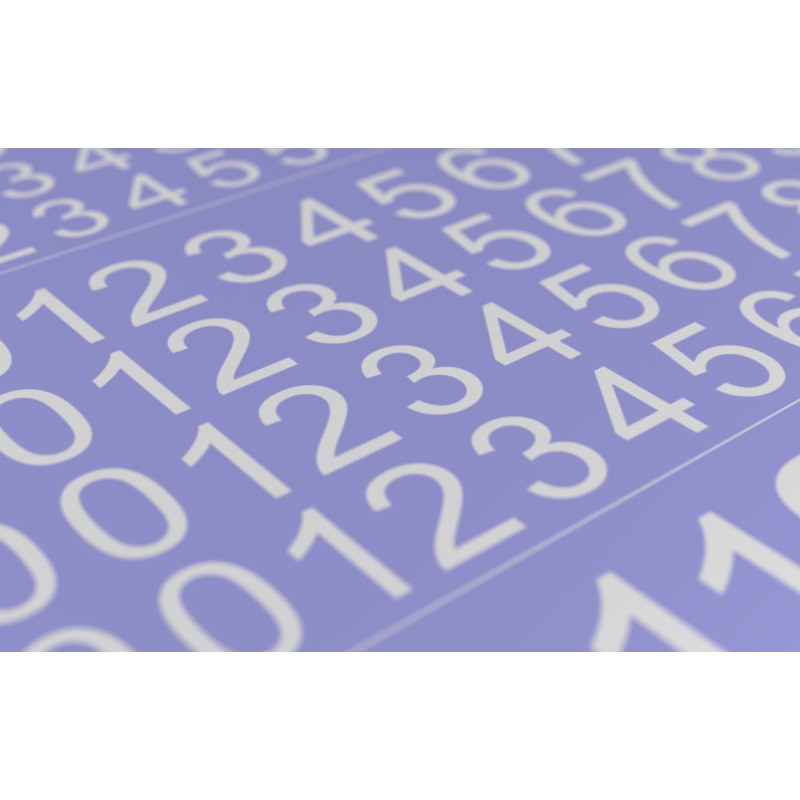 Matho Models Decal Numbers - large white type 1 80004 additional image 2