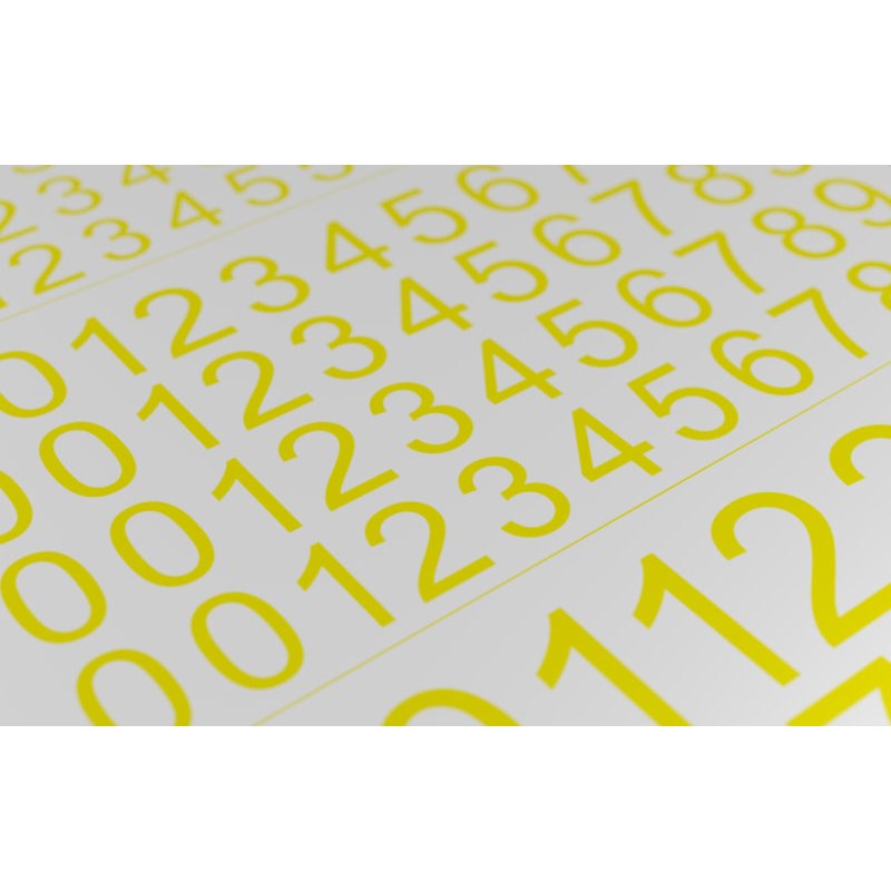 Matho Models Decal Numbers - large yellow 80027 additional image 3