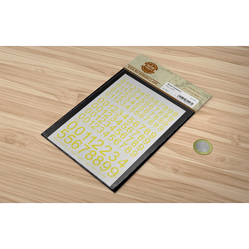 Matho Models Decal Numbers - large yellow 80027 additional image 4