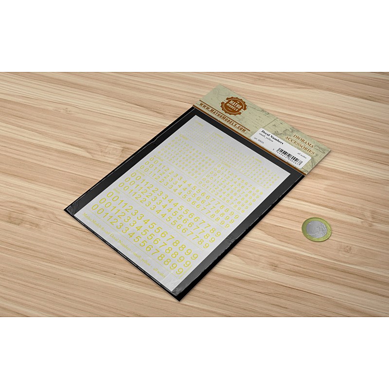 Matho Models Decal Numbers - small yellow 80026 additional image 3