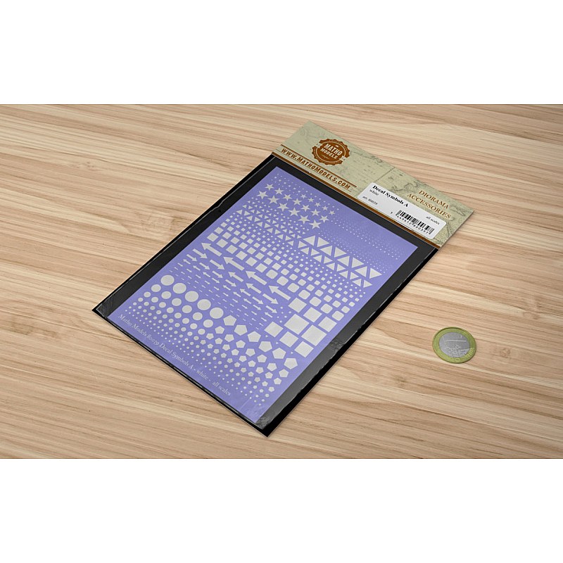 Matho Models Decal Symbols A - white 80039 additional image 4