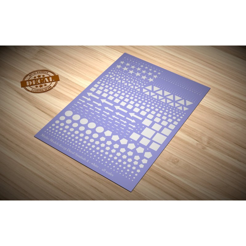 Matho Models Decal Symbols A - white 80039