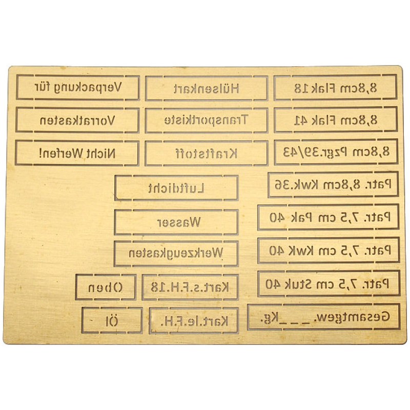 Matho Models German Crate Markings (airbrush templates) 1/35 35006 additional image 2