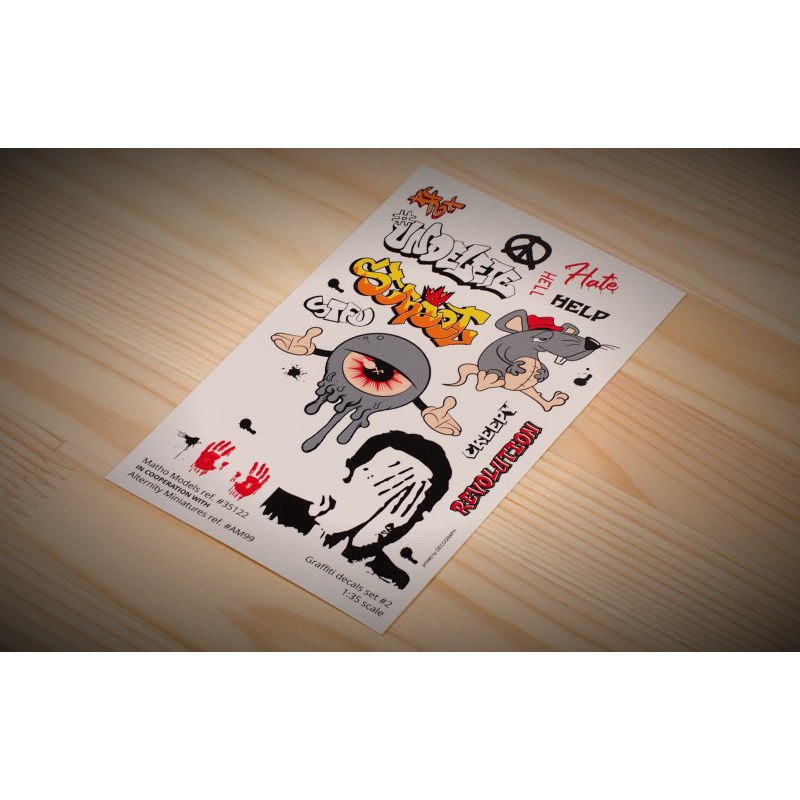 Matho Models Graffiti decals set 2 1/35 35122