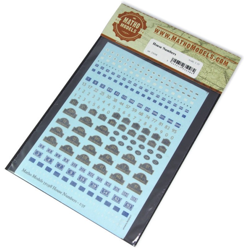 Matho Models House Numbers 1/35 35098 additional image 5