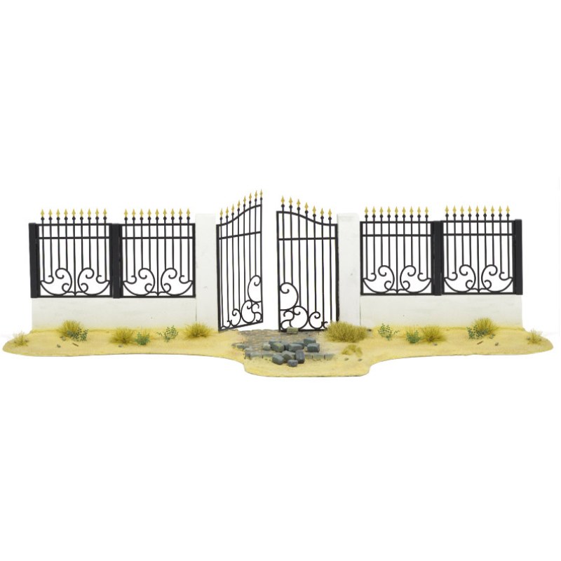 Matho Models Metal Fence A - big set with gate 1/35 35086