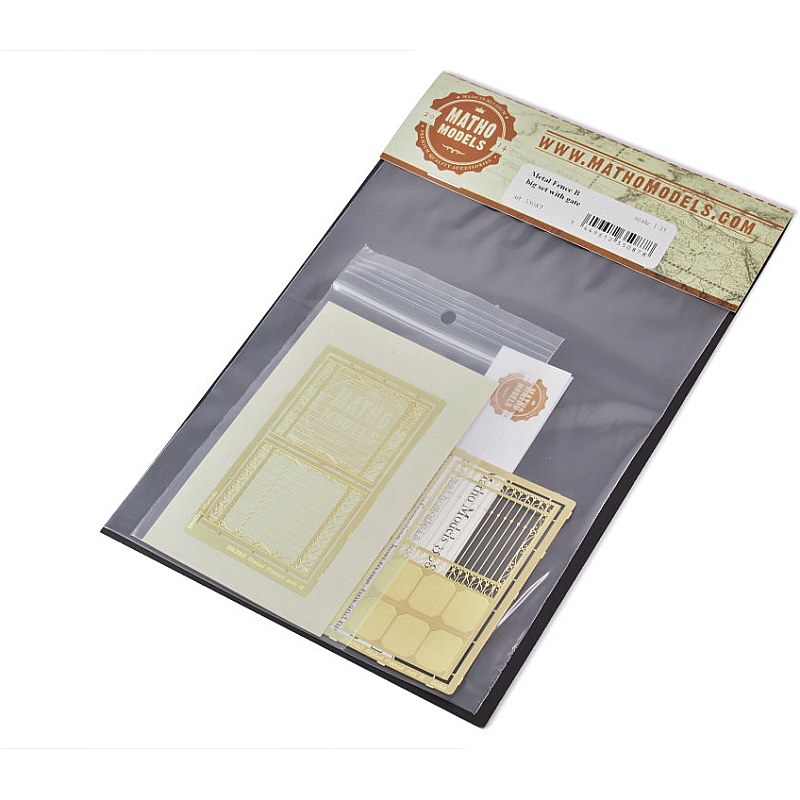 Matho Models Metal Fence B - big set with gate 1/35 35087 additional image 2