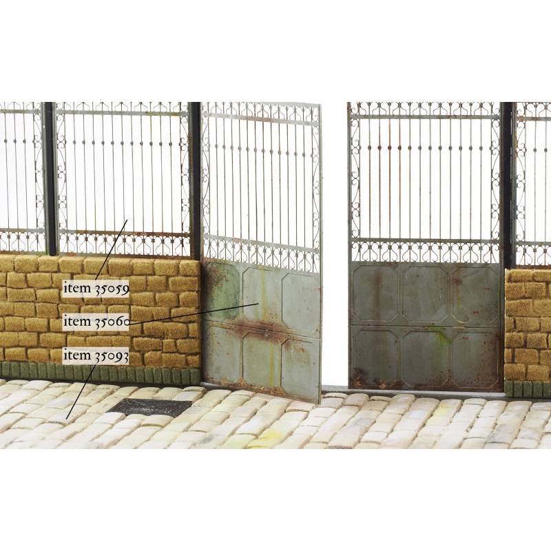 Matho Models Metal Fence B - big set with gate 1/35 35087 additional image 4