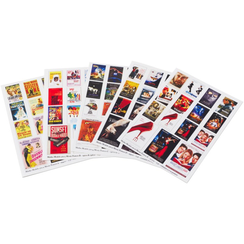 Matho Models Movie Posters - BIG SET 1/35 35107