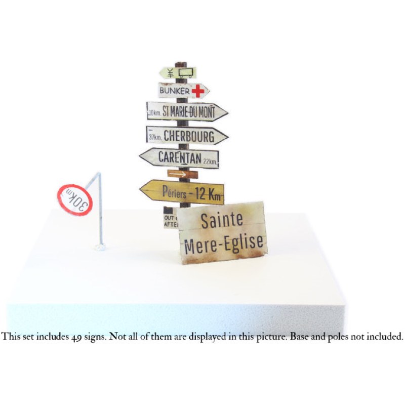 Matho Models Normandy Road Signs WWII 1/35 35001 additional image 2