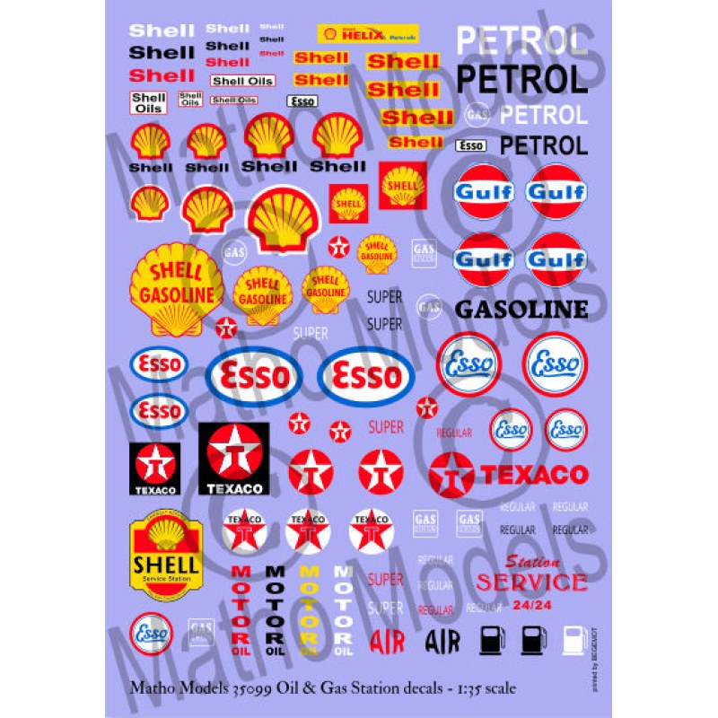 Matho Models Oil & Gas Station decals 1/35 35099 additional image 3