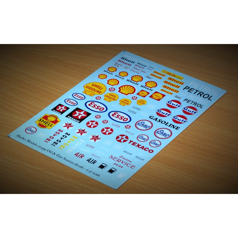 Matho Models Oil & Gas Station decals 1/35 35099