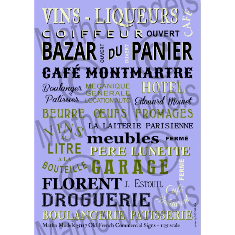 Matho Models Old French Commercial Signs 1/35 35117 additional image 6