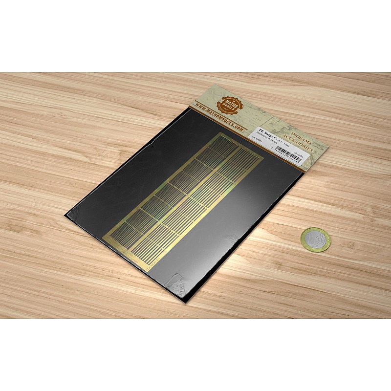 Matho Models PE Brass Strips C: 0.2 - 1mm (0.15mm thickness) 80045 additional image 2