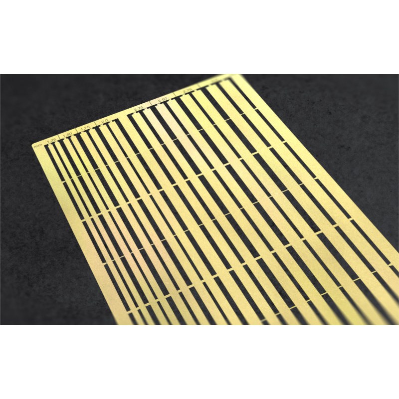 Matho Models PE Brass Strips D: 1.25 - 3mm (0.15mm thickness) 80046 additional image 3