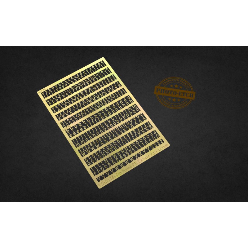 Matho Models PE Letters: 1.5 - 2.0mm 80008 additional image 2