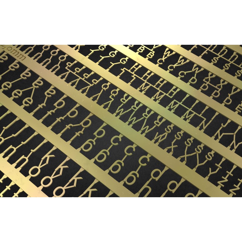 Matho Models PE Letters: 1.5 - 2.0mm 80008