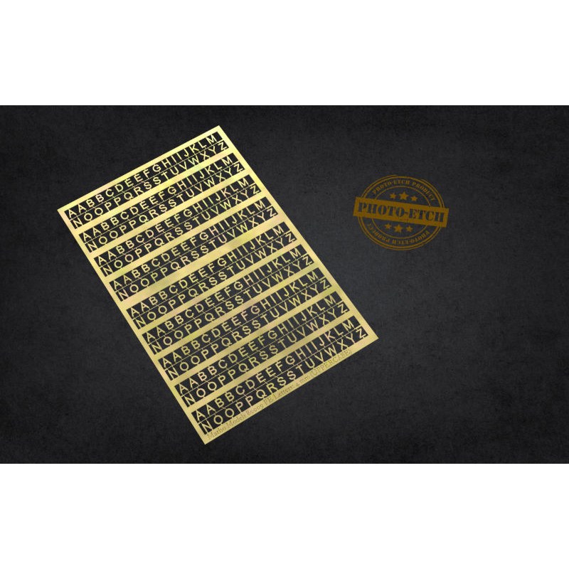Matho Models PE Letters: 4mm (UPPERCASE) 80009