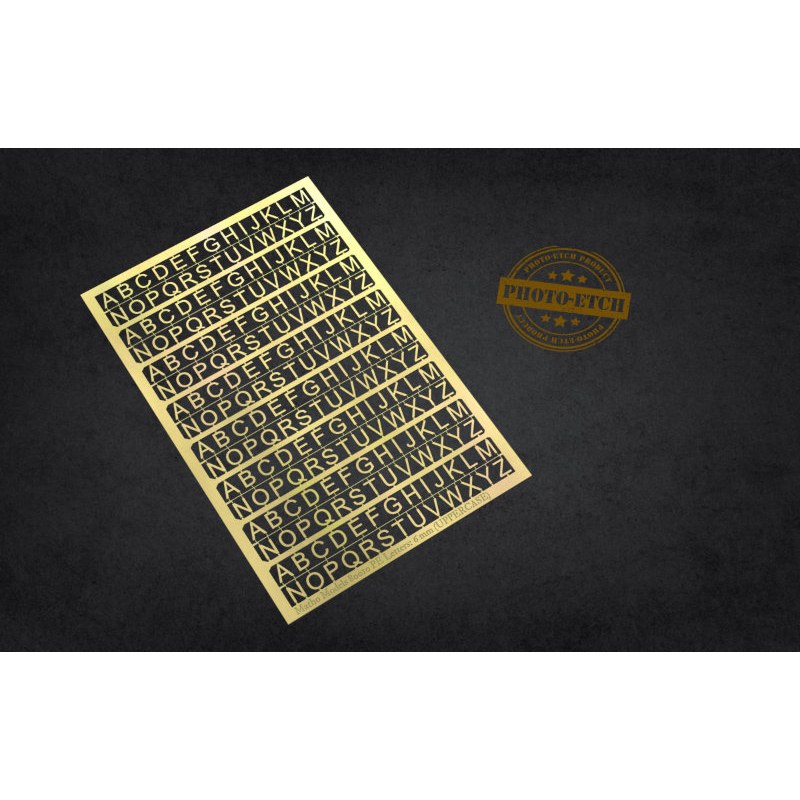 Matho Models PE Letters: 6mm (UPPERCASE) 80010