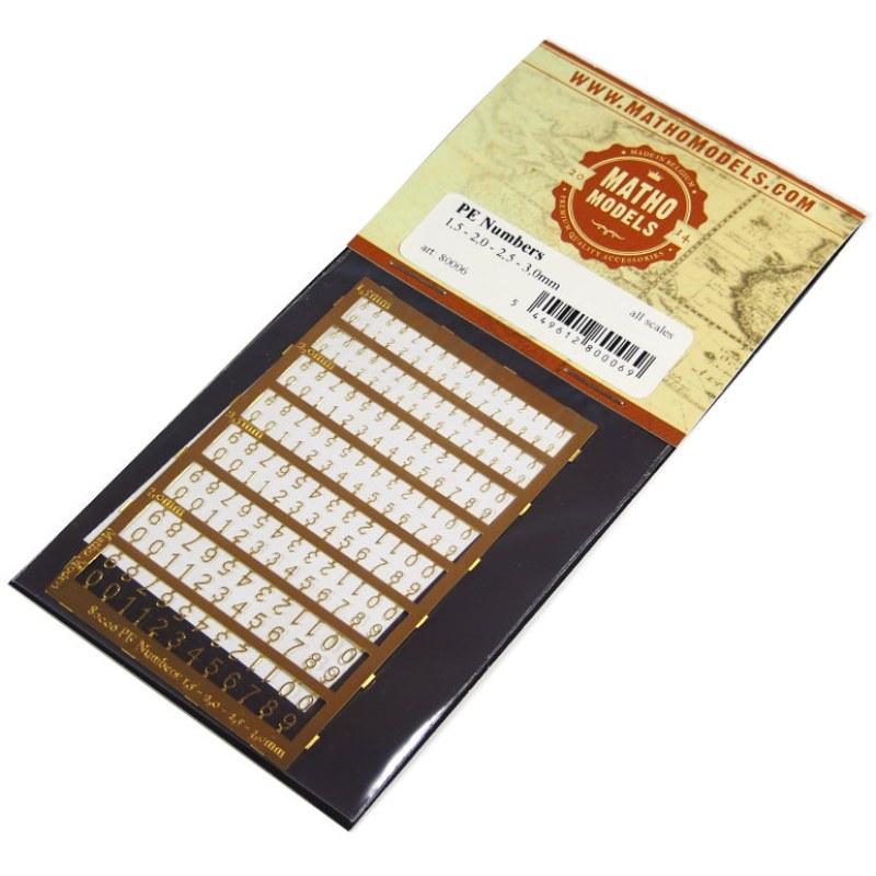 Matho Models PE Numbers: 1.5 - 2.0 - 2.5 - 3.0mm 80006 additional image 4