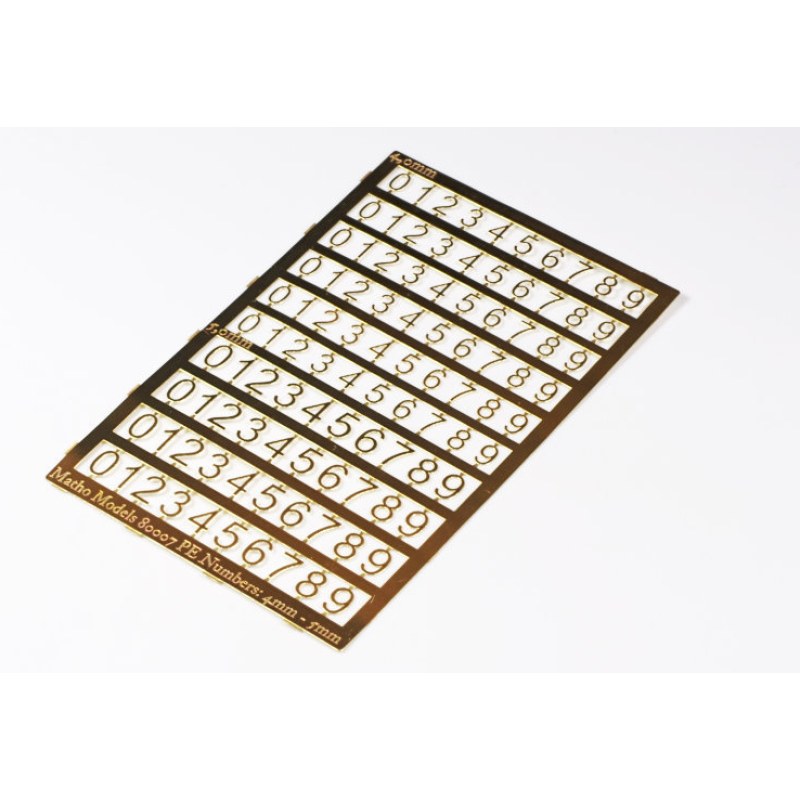 Matho Models PE Numbers: 4mm - 5mm 80007 additional image 3