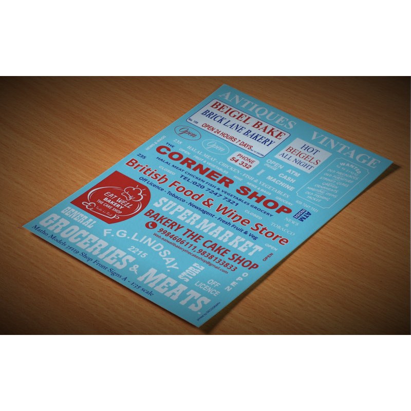 Matho Models Shop Front Signs A 1/35 35119
