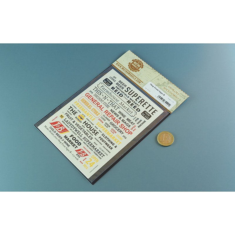 Matho Models Shop Front Signs B 1/35 35120 additional image 3