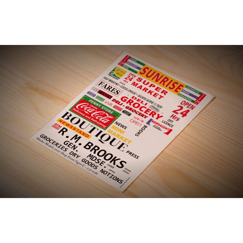 Matho Models Shop Front Signs C 1/35 35121