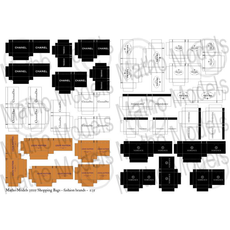 Matho Models Shopping Bags - fashion brands 1/35 35115 additional image 5