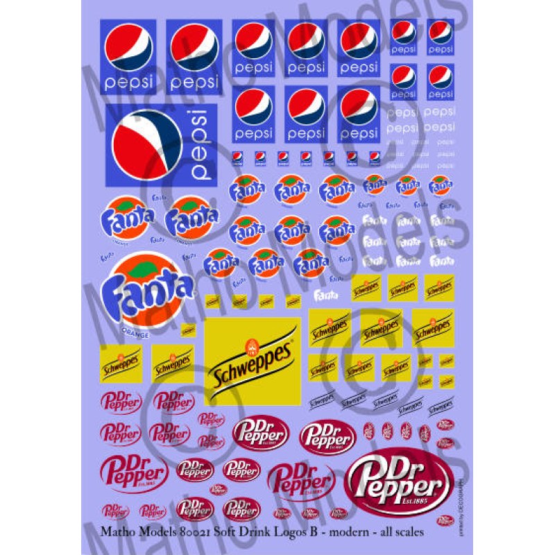 Matho Models Soft Drink Logos B - modern 80021 additional image 2