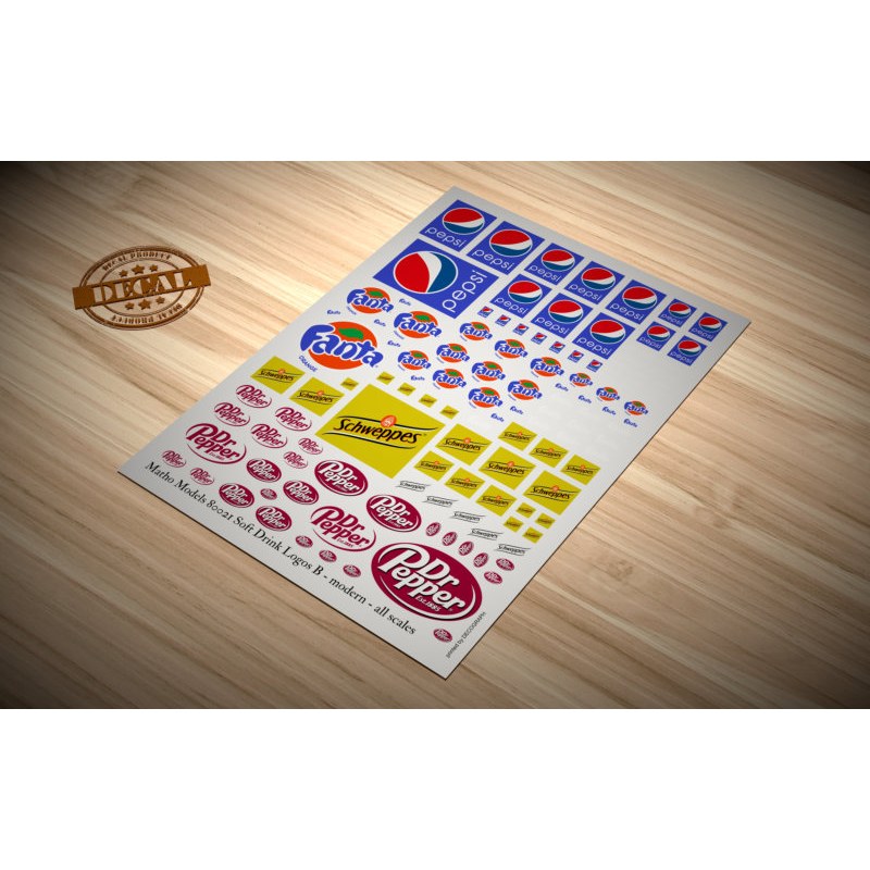 Matho Models Soft Drink Logos B - modern 80021