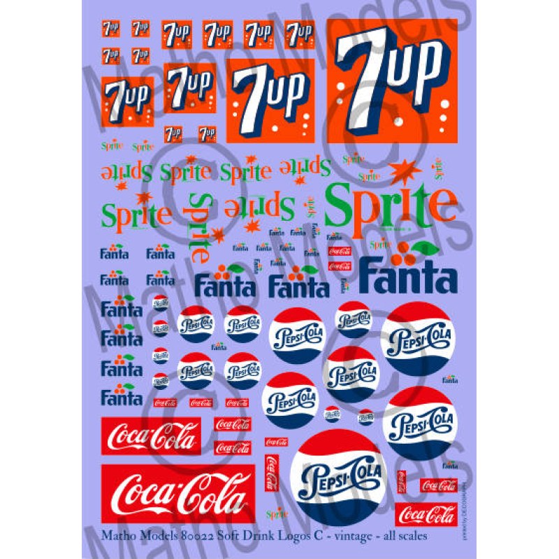 Matho Models Soft Drink Logos C - vintage 80022 additional image 2