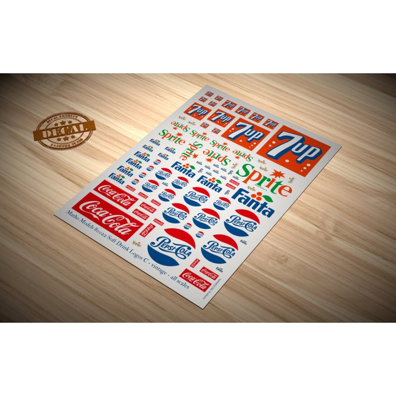 Matho Models Soft Drink Logos C - vintage 80022