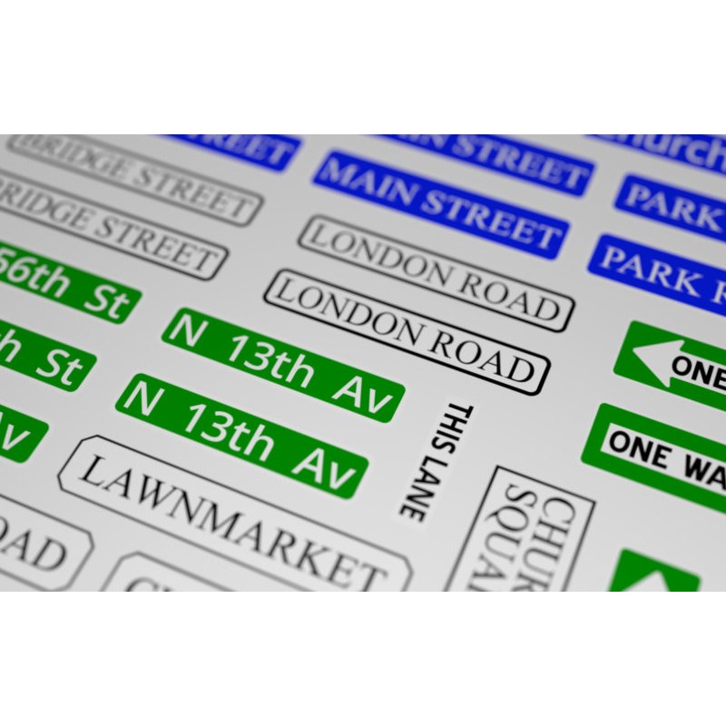 Matho Models Street Name Signs C - English 1/35 35125 additional image 4