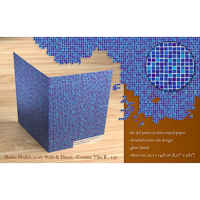 Matho Models Walls & Floors - Ceramic Tiles B 1/35 35067